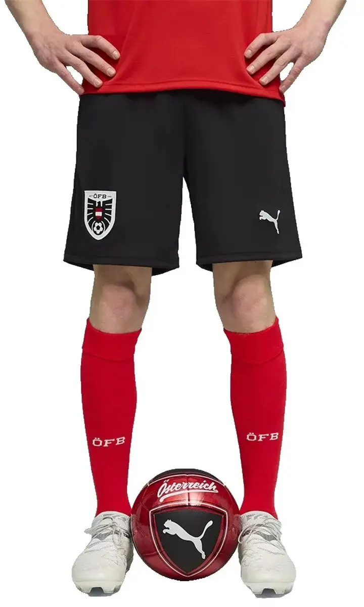 PUMA ÖFB Shorts Replica 783212 - L - Puma Black-Red