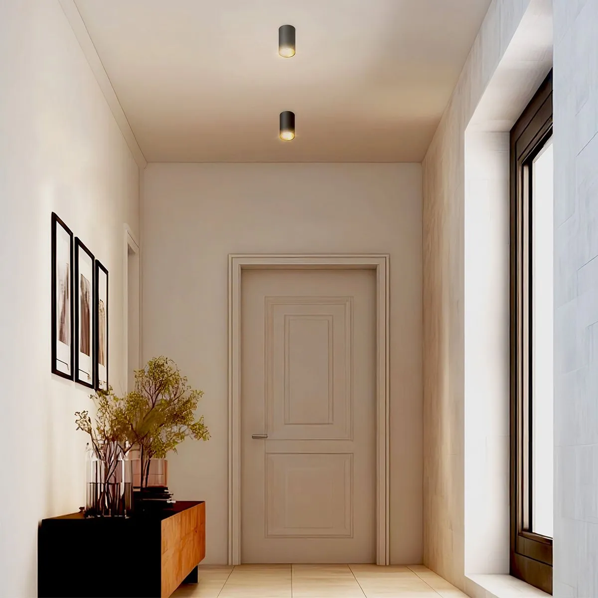 LEDVION LED Opbouwspot Rond Ø80mm - Zwart/Goud 3W