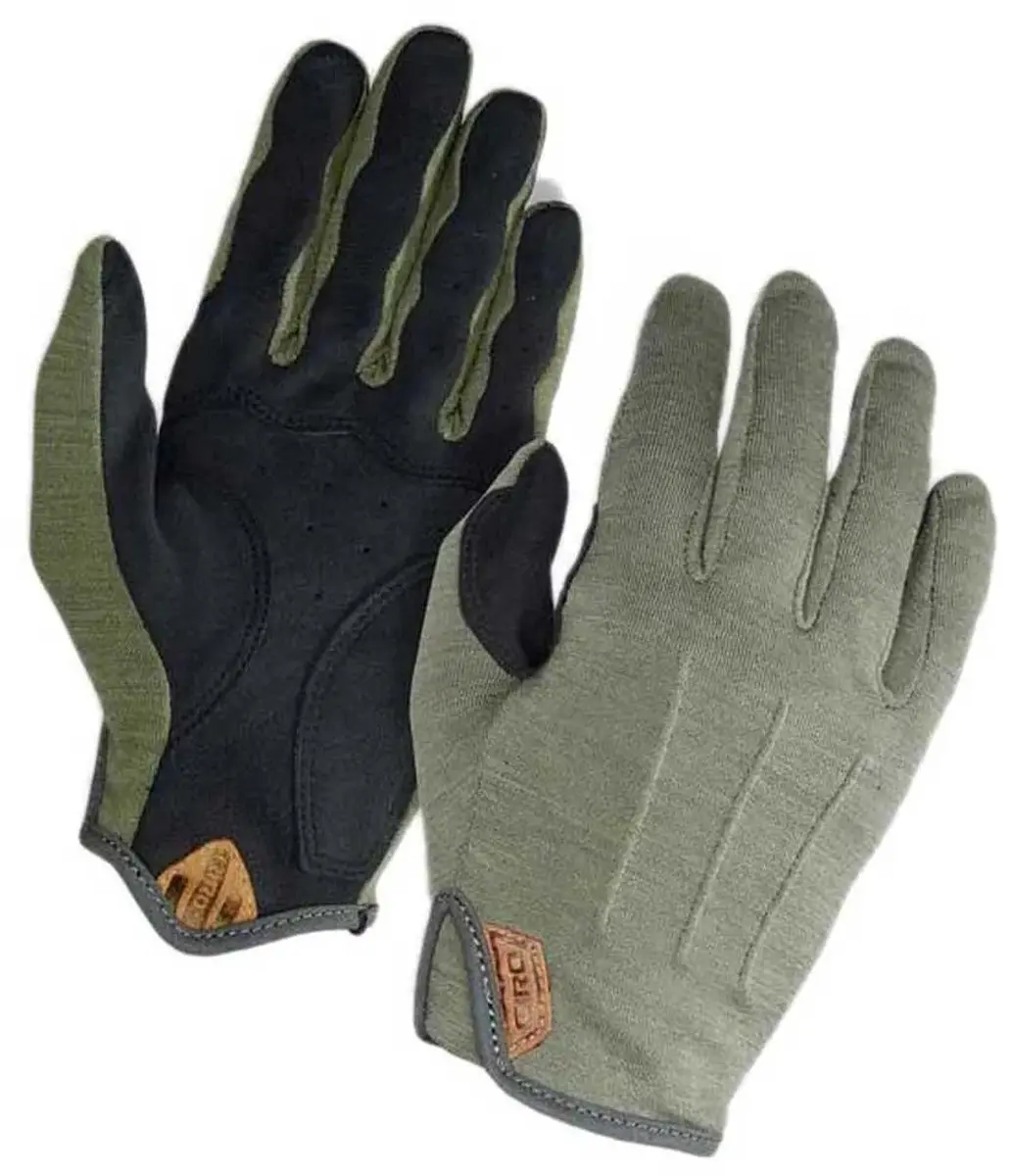 Giro D'Wool Handschoenen Heren - S - Olijf