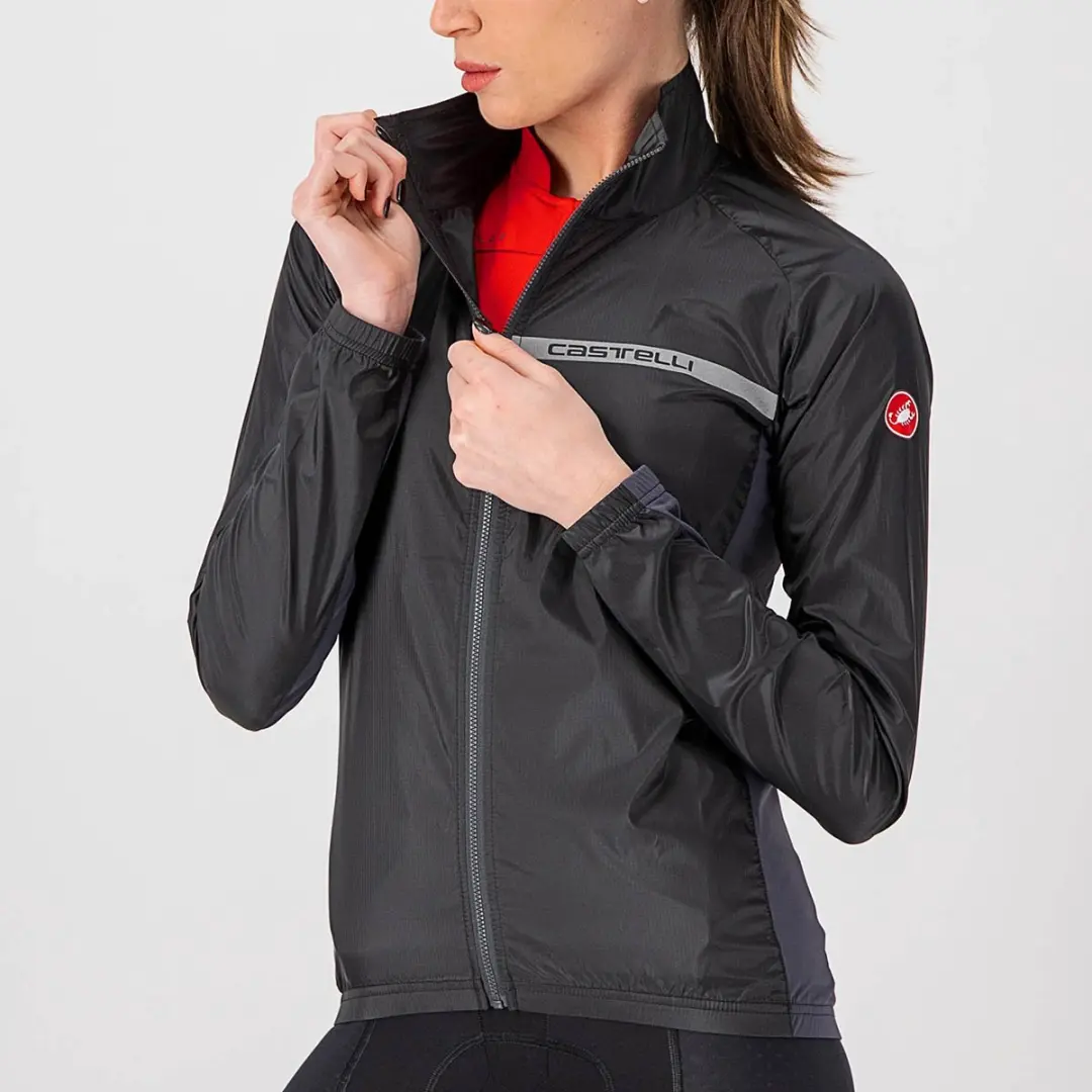 Castelli Squadra Stretch Windstopper Jacket - Zwart/Grijs - afbeelding 4 van 6