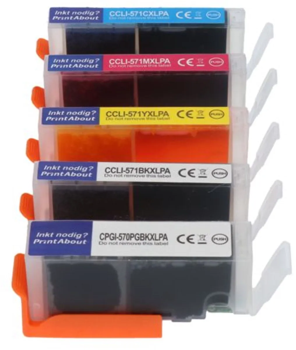 PrintAbout Canon PGI-570/CLI-571 Inktcartridges 5-kleuren - 4.700 pagina's