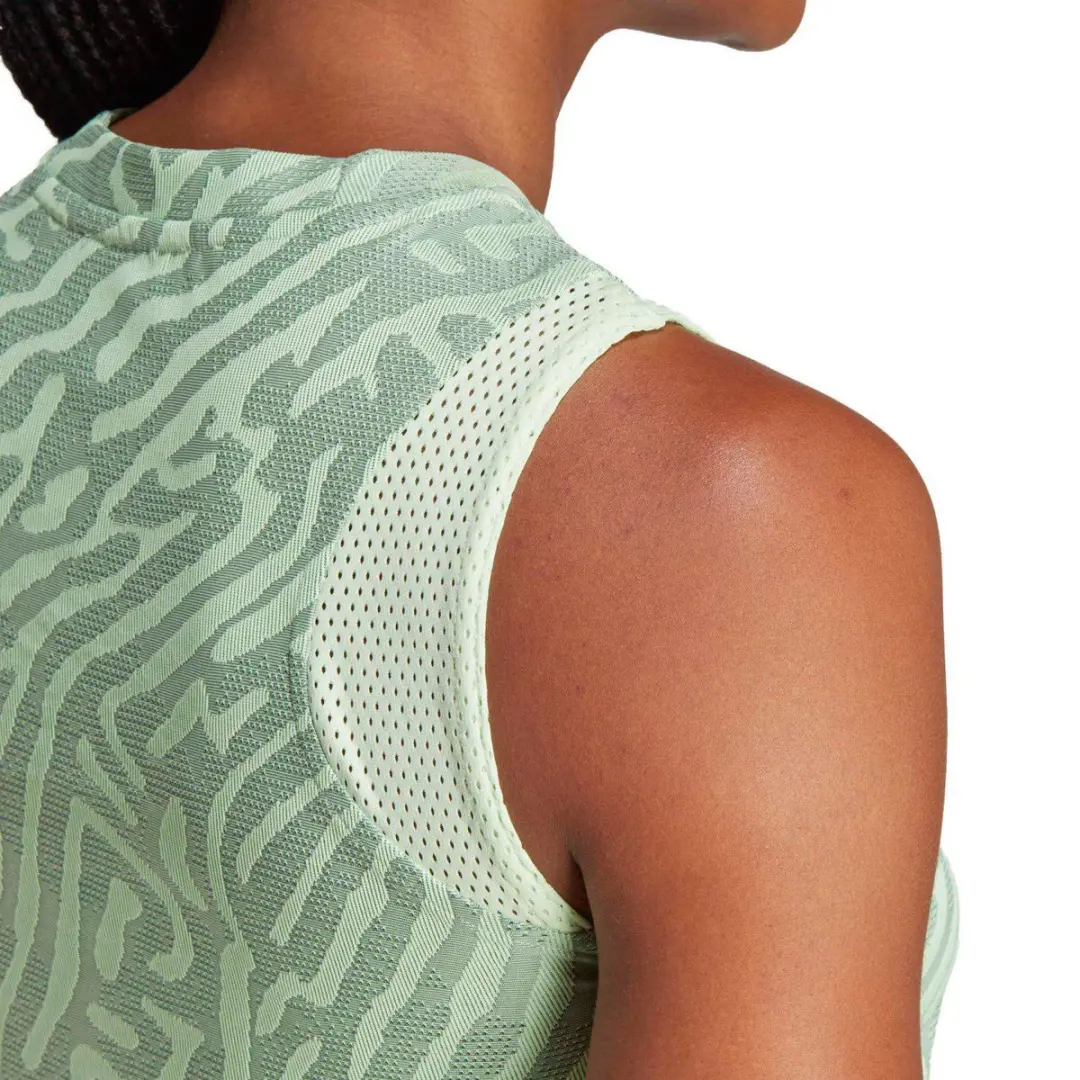 Adidas Pro Melbourne Tank Top Dames S - Lichtgroen - afbeelding 2 van 5