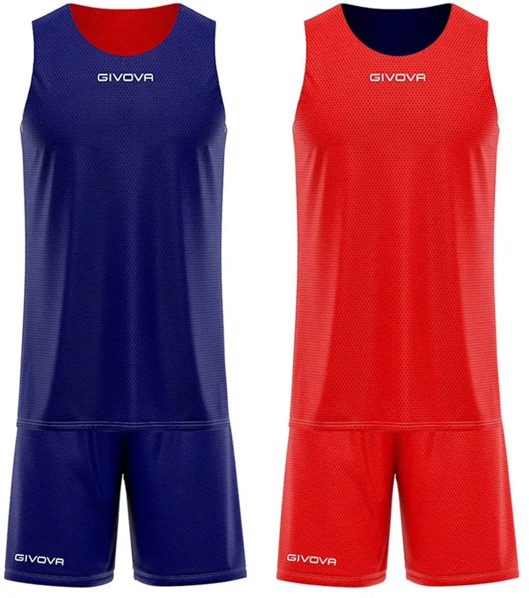Givova Reverse Set Zonder Mouwen Rood,Blauw L Man