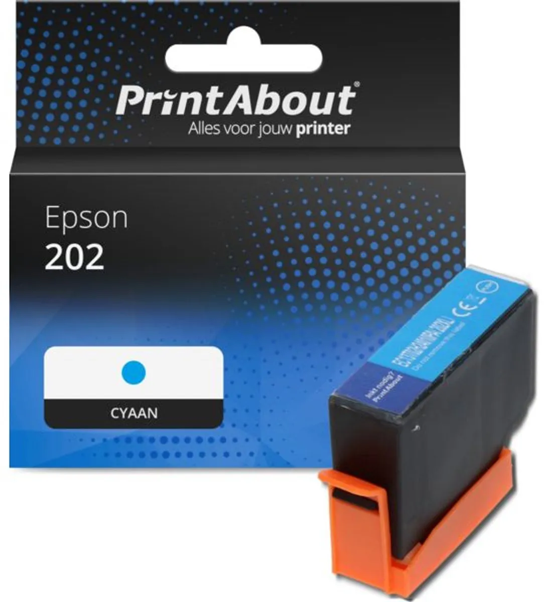 PrintAbout Inktcartridge 202 13T02F24010 Cyaan - 1250 pagina's