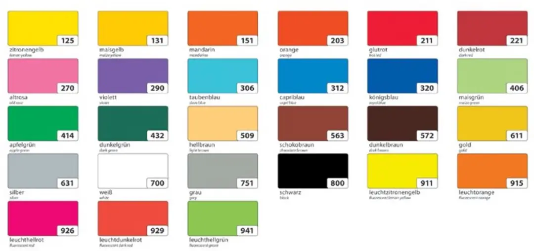 Folia Etalagekarton Fluororanj 48x68cm - 10 Vel