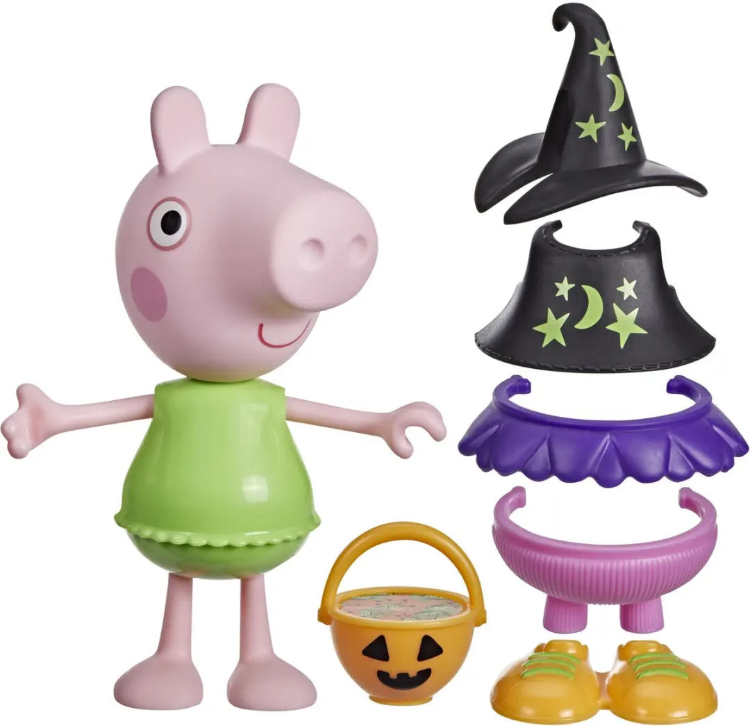 Peppa Pig Halloween Aankleed Speelfiguur 15cm - afbeelding 3 van 6