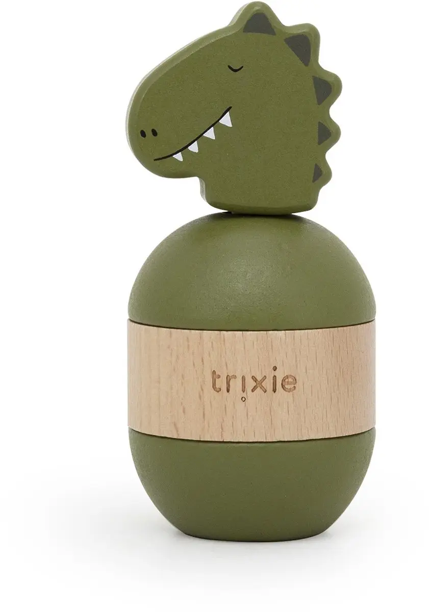 Trixie Houten Stapelspeelgoed met Rammelgeluid Mr. Dino