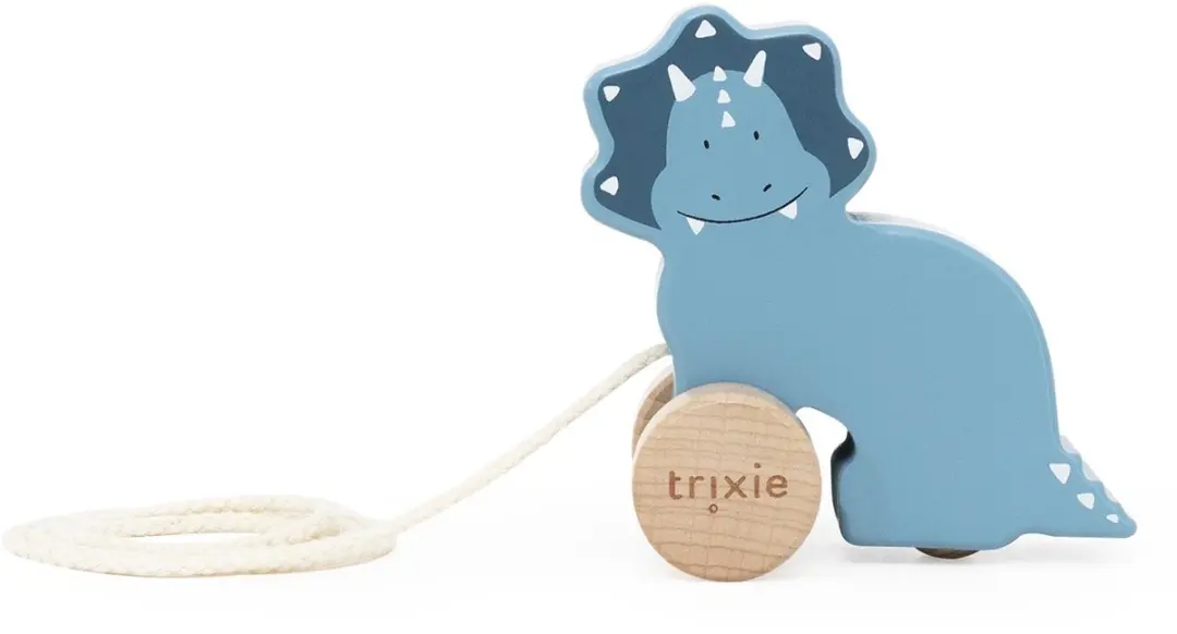 Trixie Klein Houten Trekspeeltje Mr. Triceratops