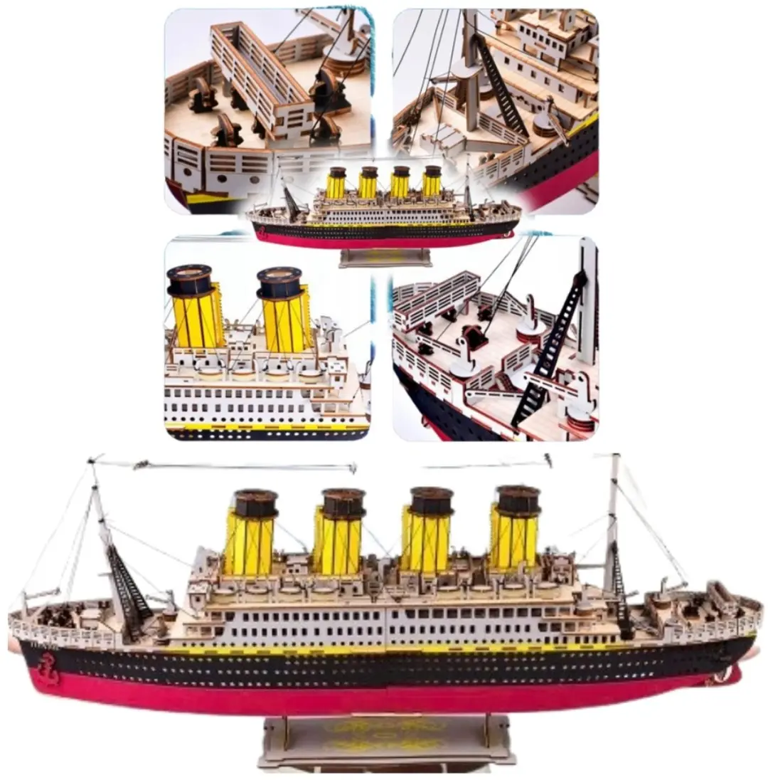 3D Houten Titanic Puzzel