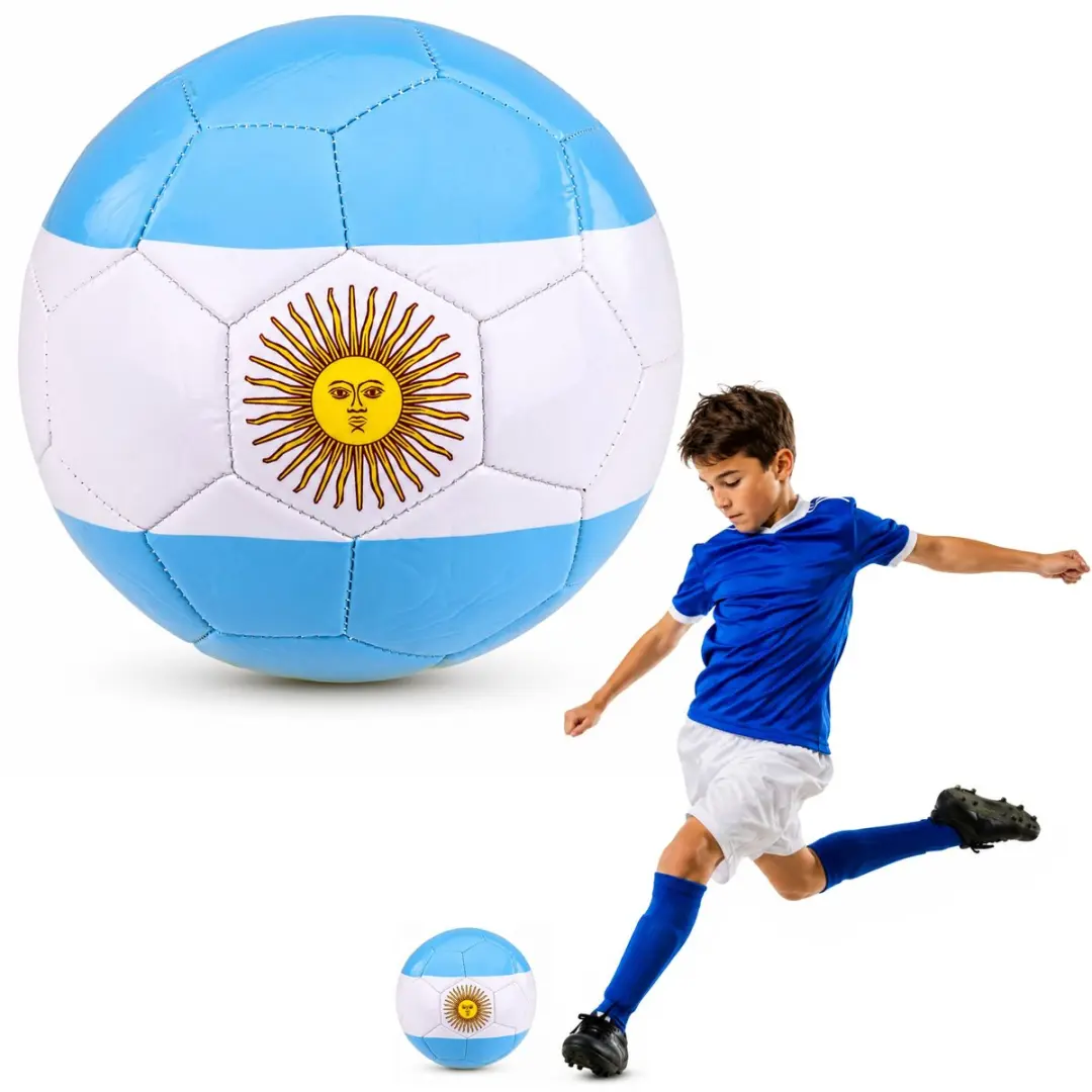 Trainingsvoetbal voor grasveld Argentinië Kleuren 22 cm, maat 5