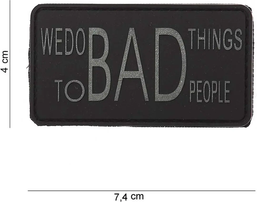 Embleem 3D PVC We do bad things