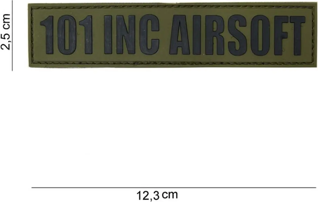 Embleem 3D PVC 101inc tab groen