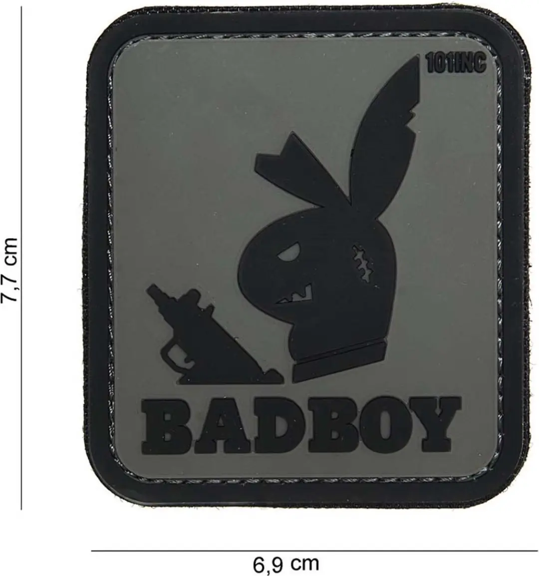 Embleem 3D PVC Badboy grijs