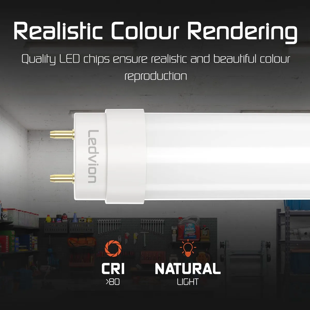 LEDVION 10x LED TL Buis 150cm 22W 6500K - 10 Stuks