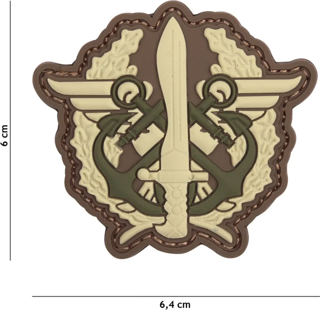 Embleem 3D PVC Corps mariniers logo multi