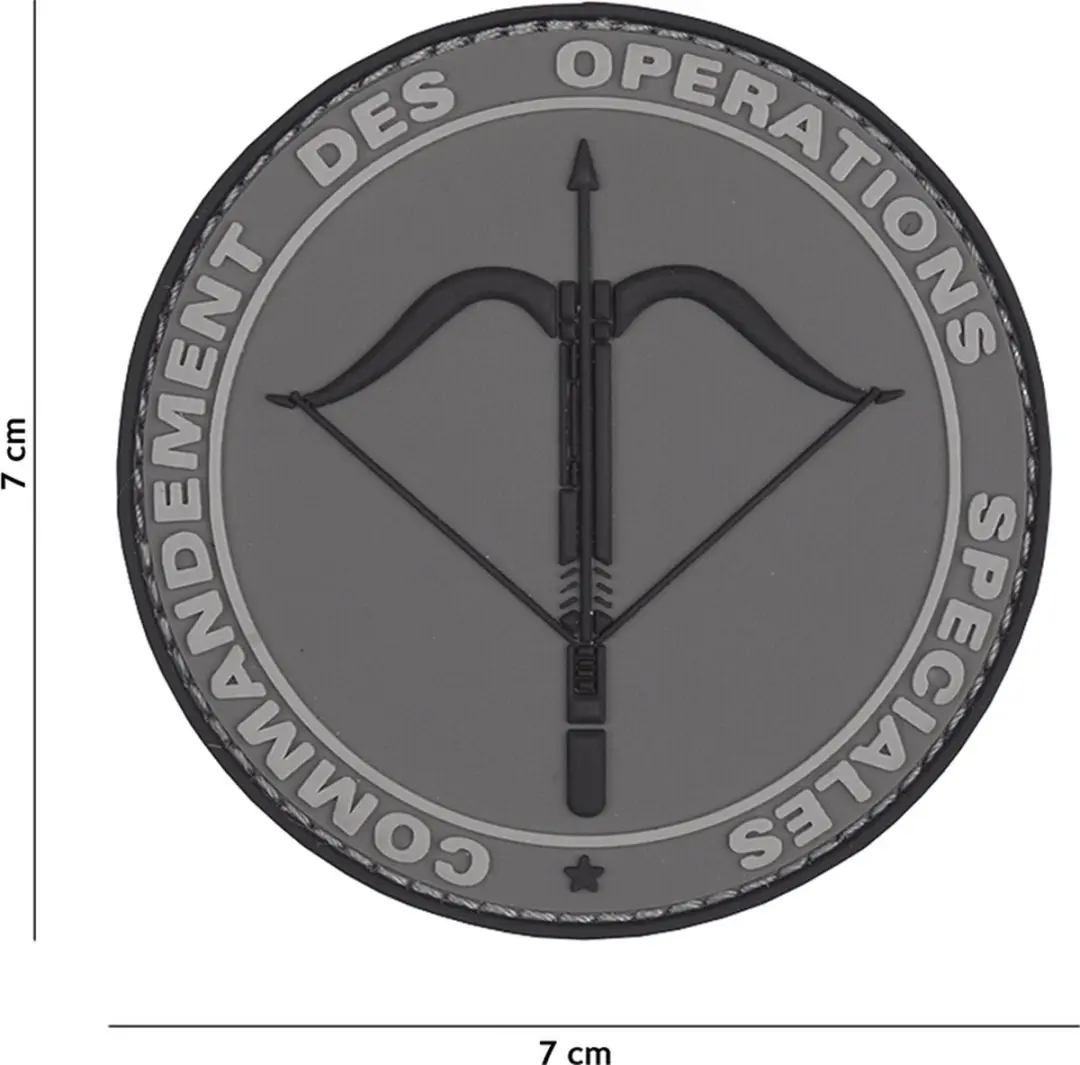 Embleem 3D PVC Commandement grijs