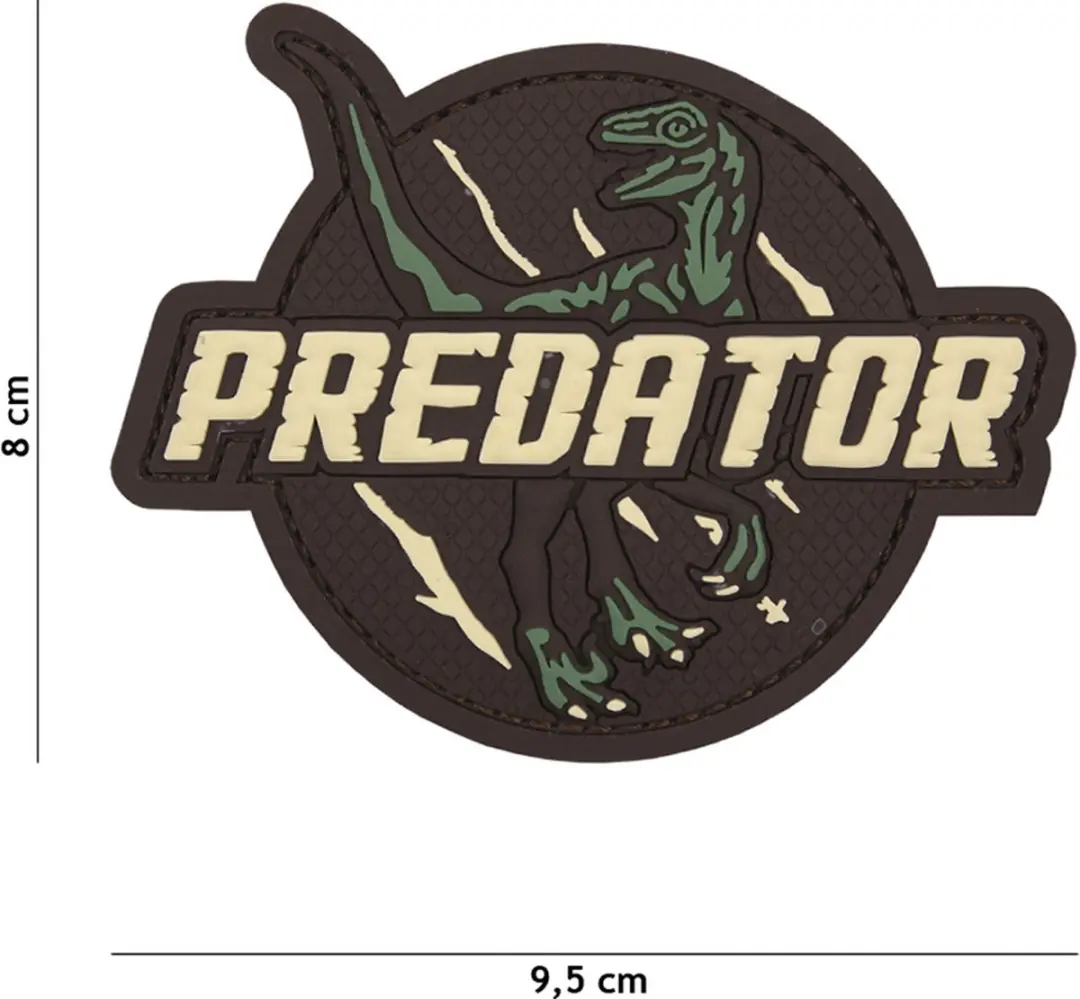 Embleem 3D PVC Predator multi