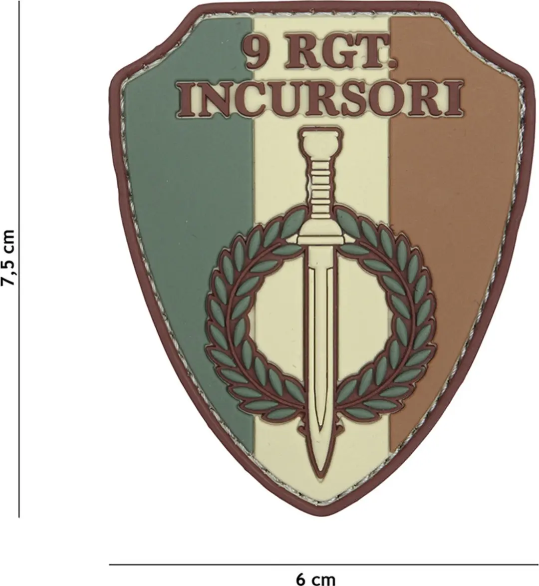 Embleem 3D PVC 9 RGT incursori multi