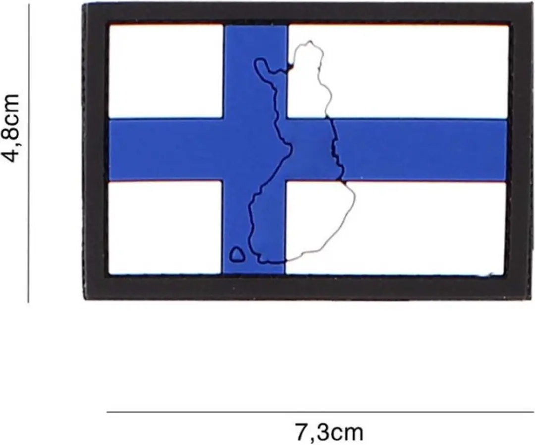 Embleem 3D PVC Finland met Contour