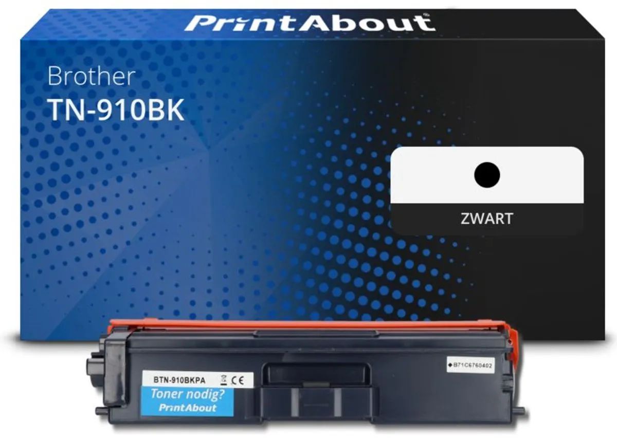 PrintAbout TN-910BK Toner Zwart