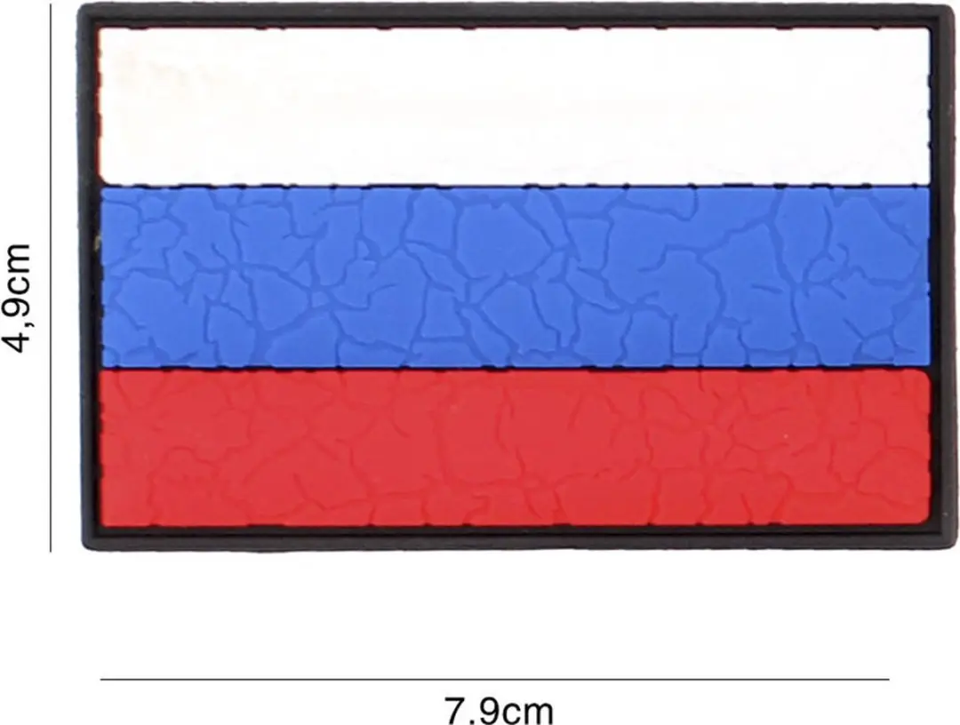 Embleem 3D PVC Rusland cracked