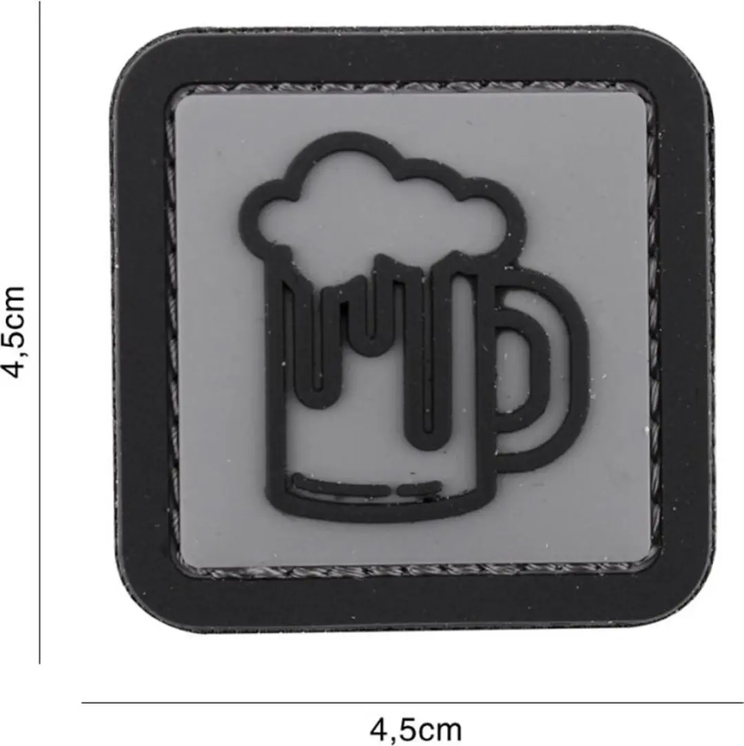 Embleem 3D PVC Bier Grijs