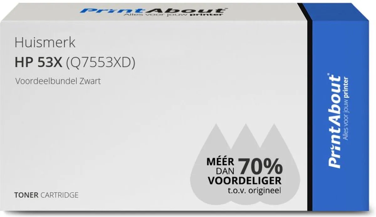 PrintAbout Q7553XD-PA2 Toner Zwart
