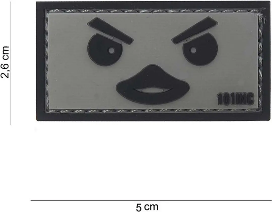 Embleem 3D PVC Duckface grijs