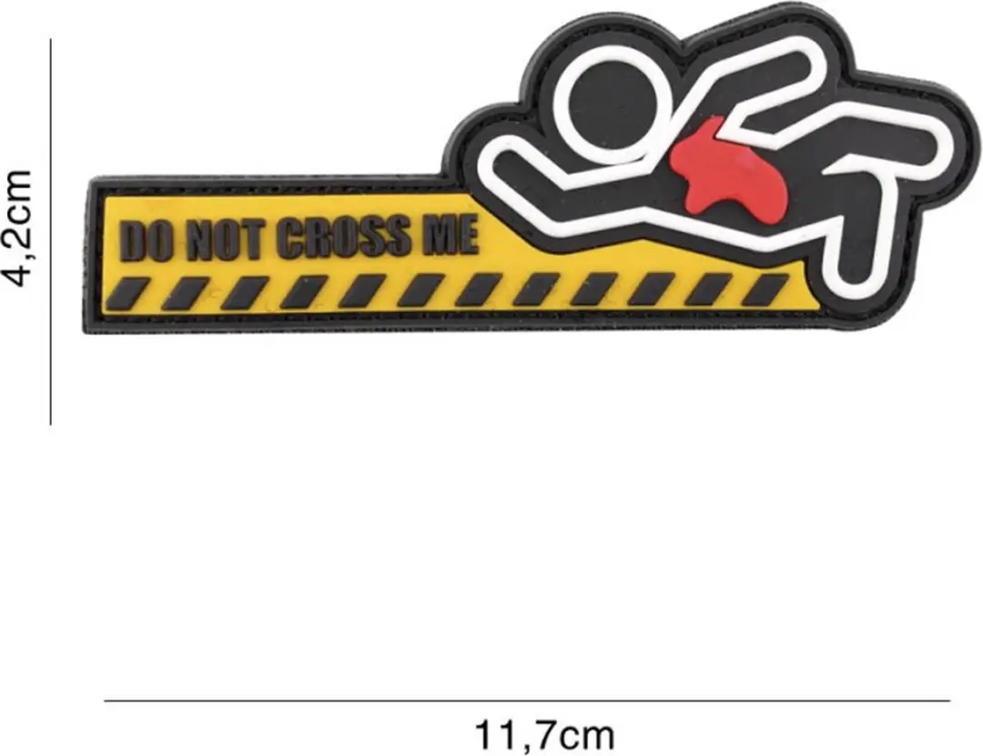 Embleem 3D PVC Do Not Cross Me Double