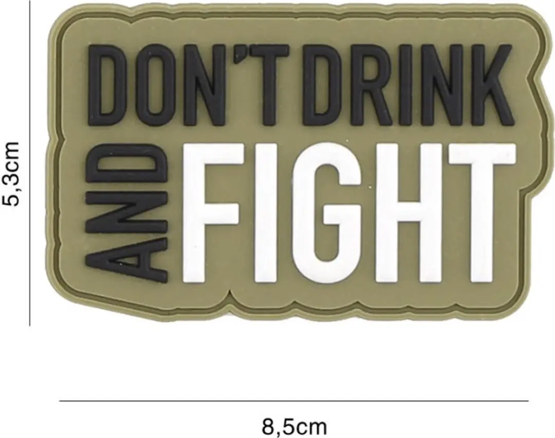 Embleem 3D PVC Don't Drink Groen