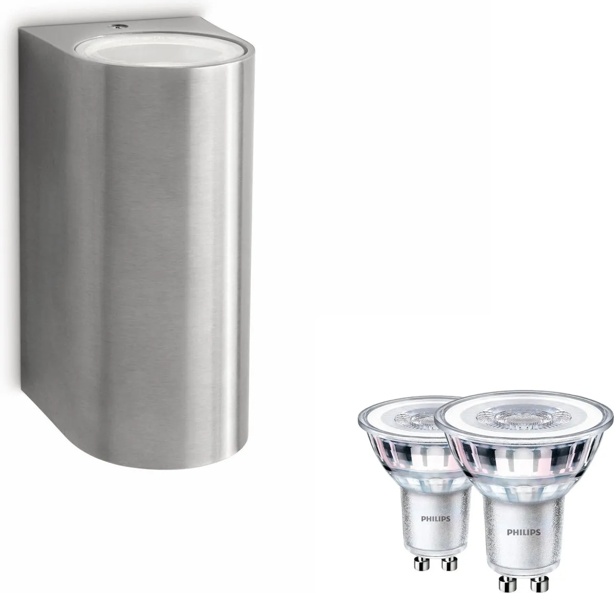 Philips Nightingale Wandlamp Up & Down Roestvrij Staal
