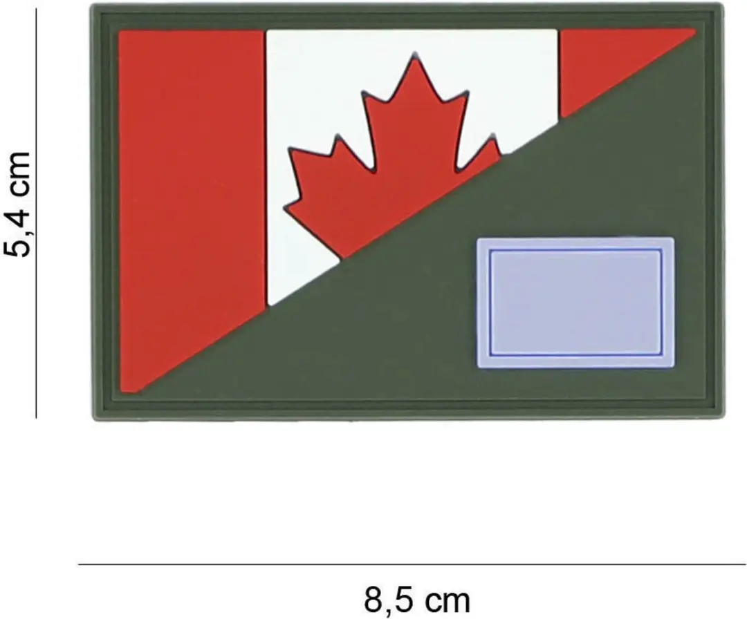 Embleem 3D PVC Canada halve vlag