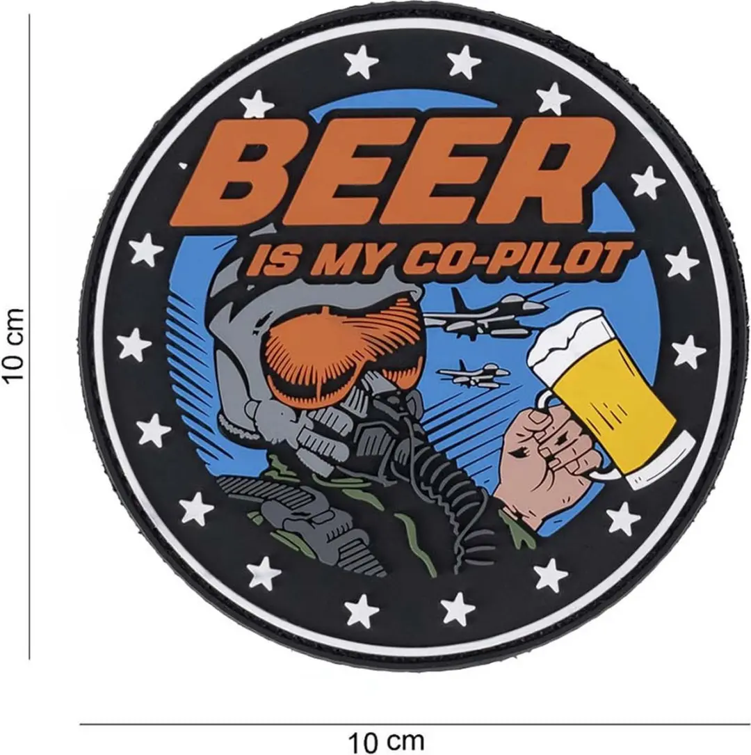 Embleem 3D PVC Beer is my Co-pilot