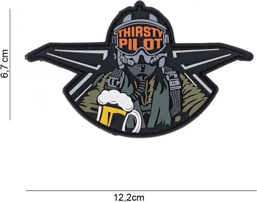 Embleem 3D PVC Thirsty pilot