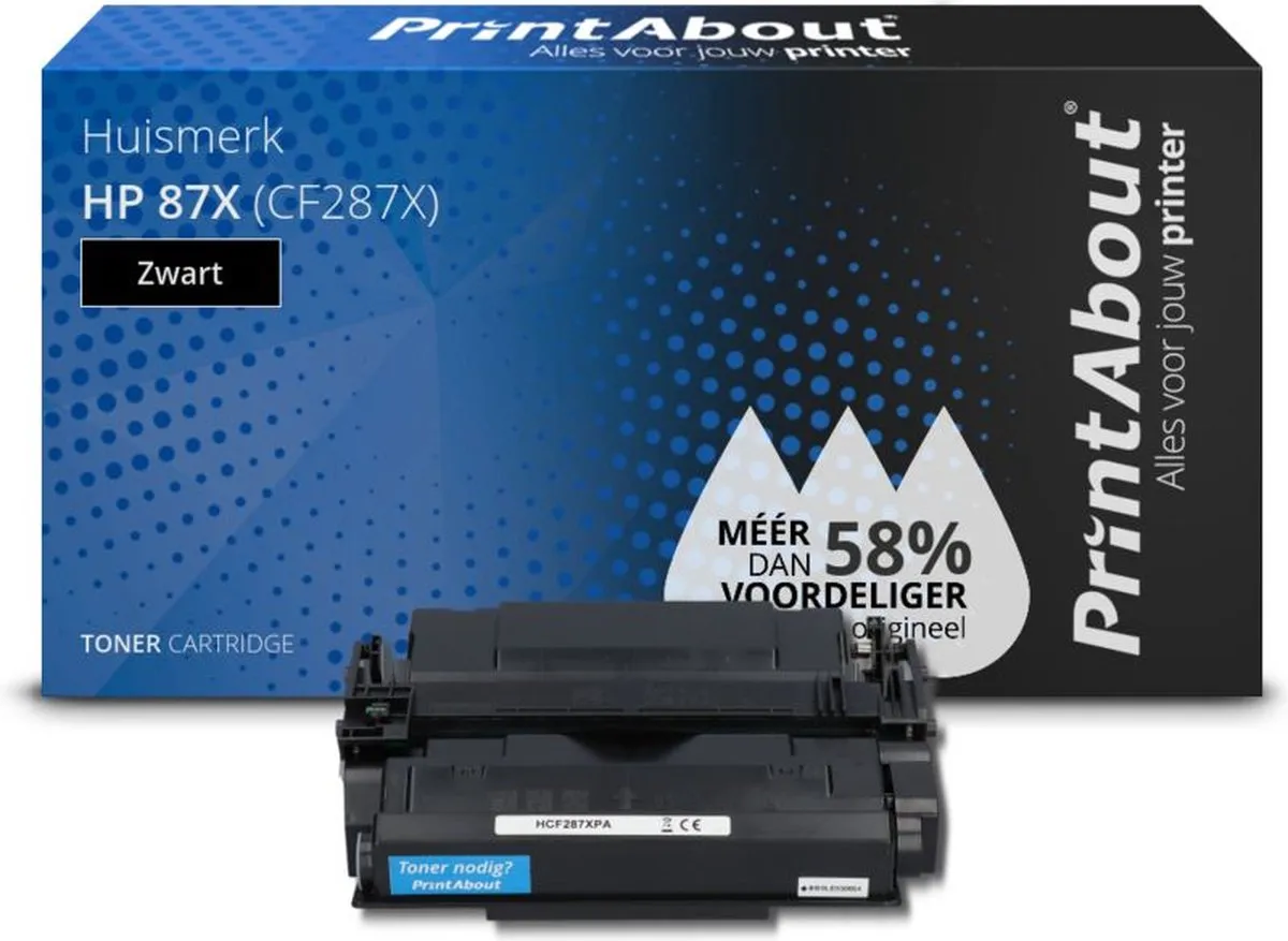 PrintAbout CF287X-PA Toner Zwart - 20.000 pagina's