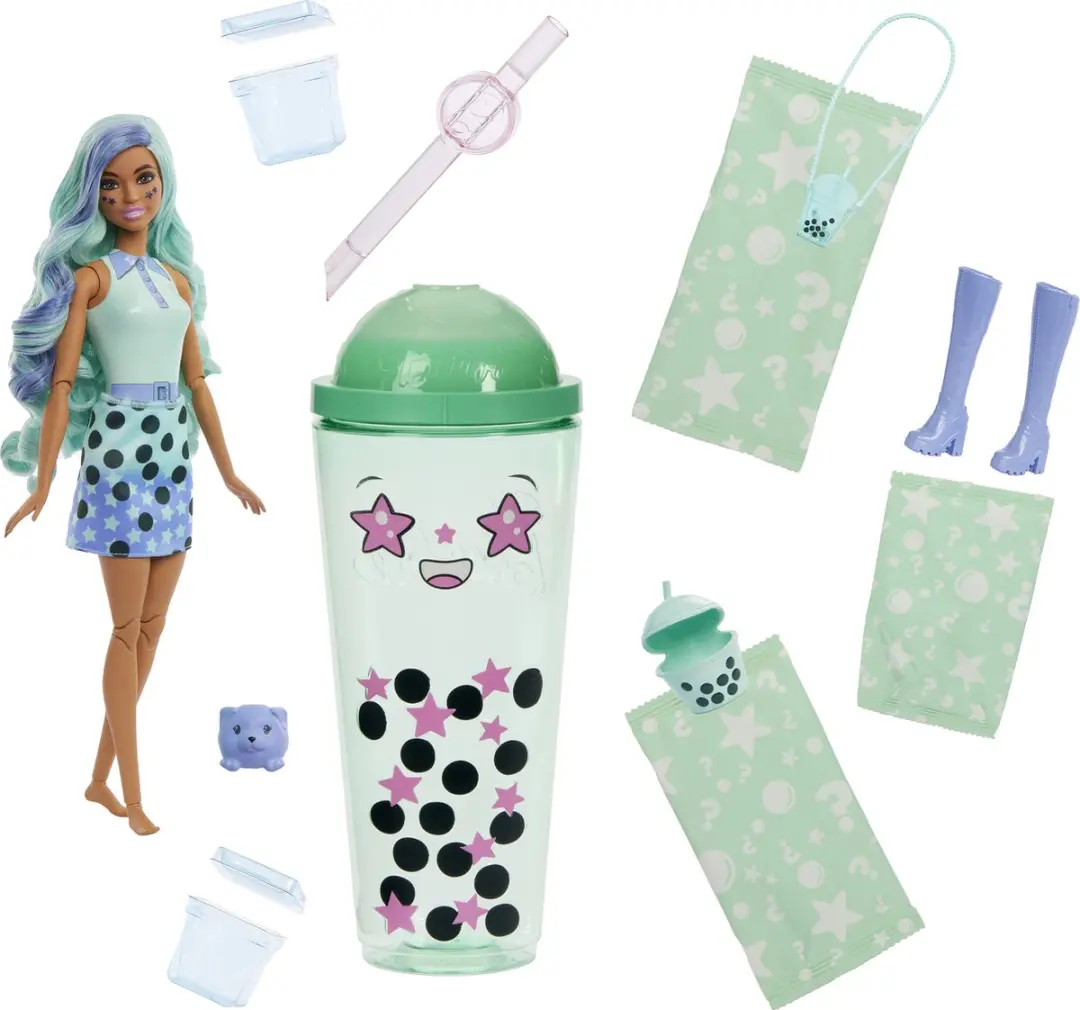Barbie Reveal Bubbelthee Pop Groene Thee HTJ21 - afbeelding 5 van 6