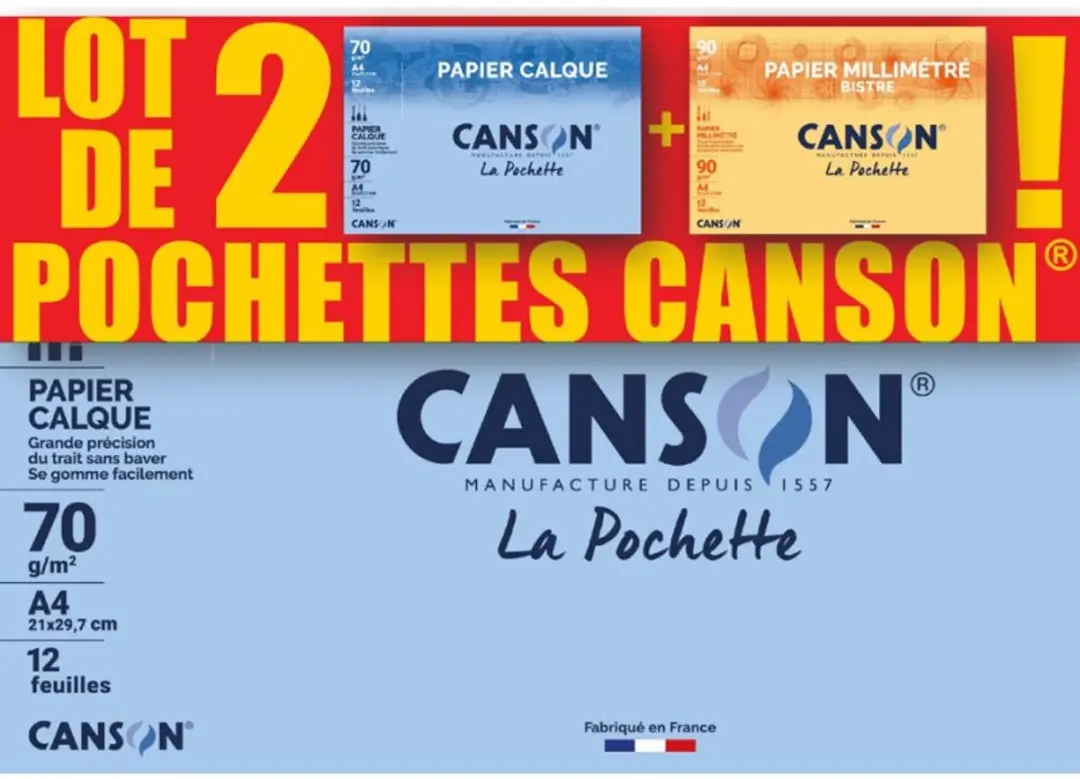 Canson Transparantpapier & Millimeterpapier A4