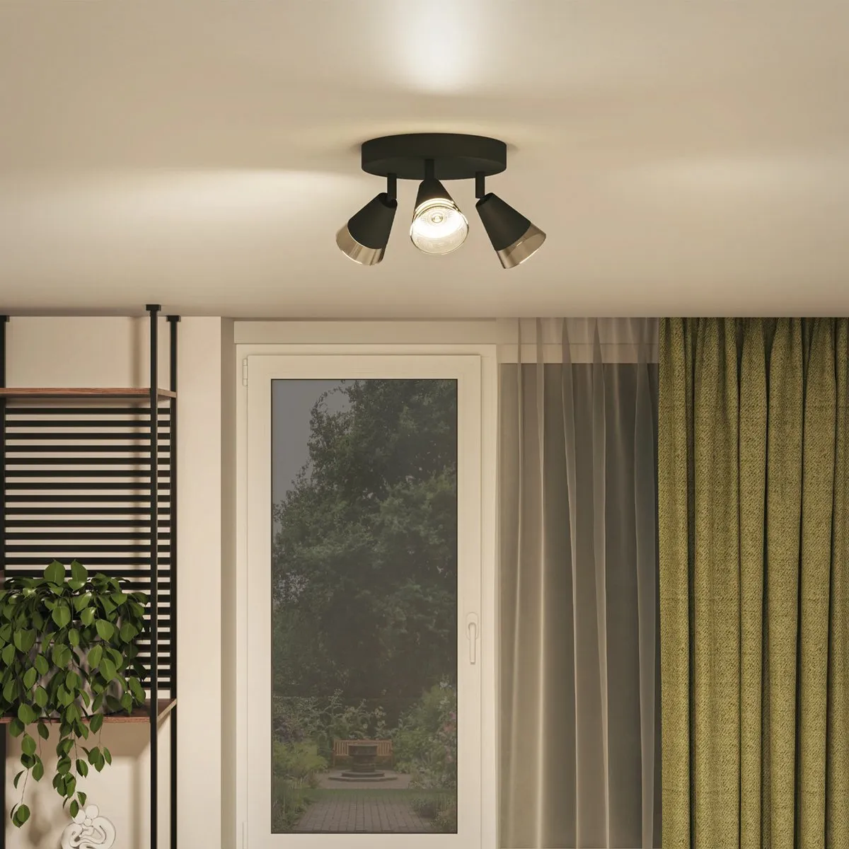 Philips Cleft Opbouwspot 3x GU10 - Warmwit - Zwart - afbeelding 6 van 6