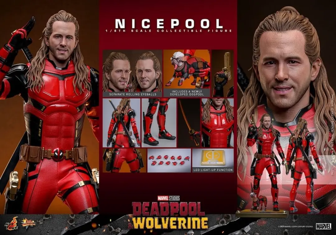 Hot Toys Deadpool & Wolverine Movie Masterpiece Action Figure 1/6 - 30cm Multi