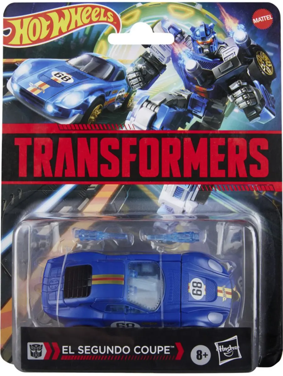 Transformers Hot Wheels El Segundo Coupe Actiefiguur 12,5cm - Blauw