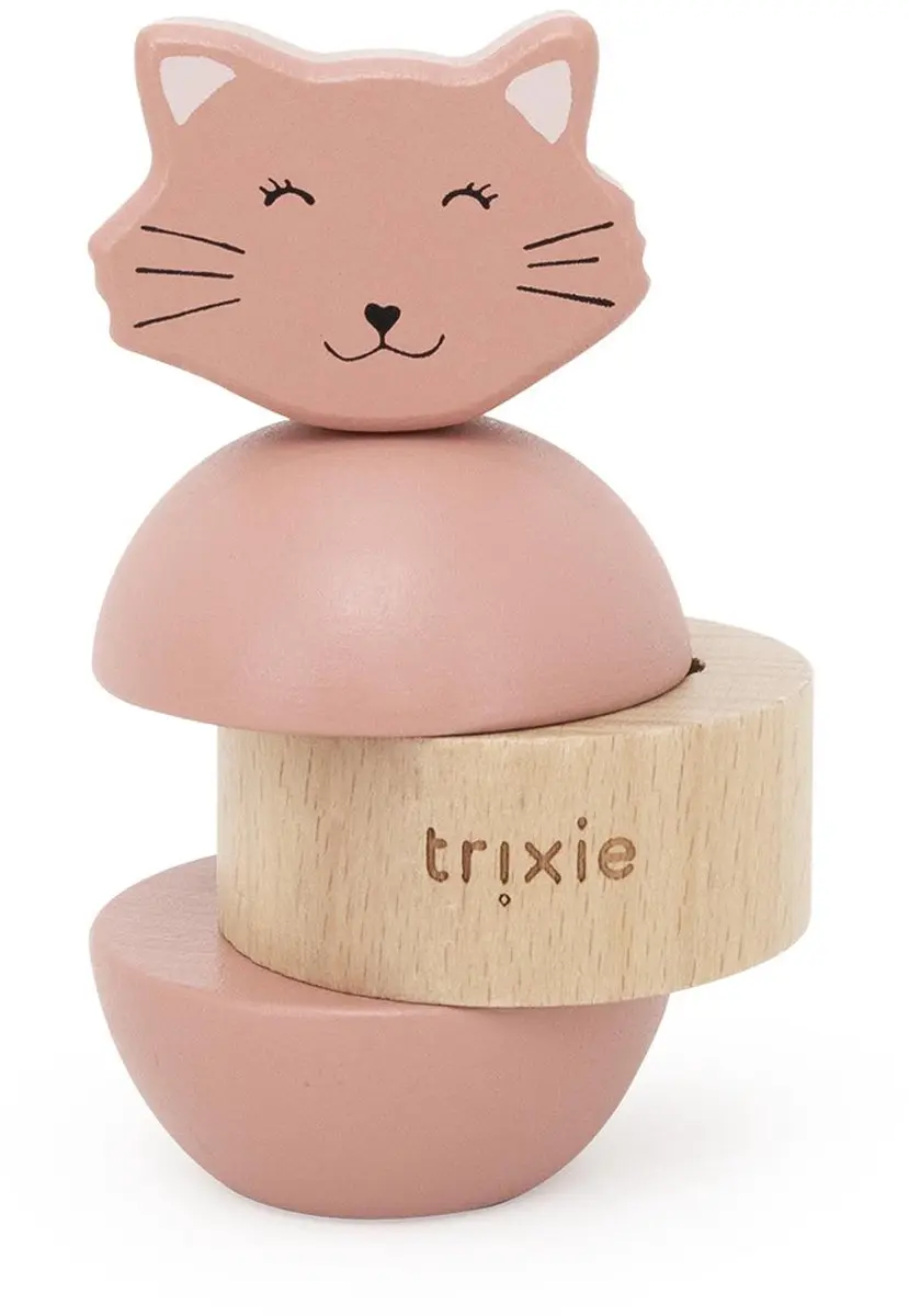 Trixie Houten Stapelspeelgoed met Rammelgeluid Mrs. Cat