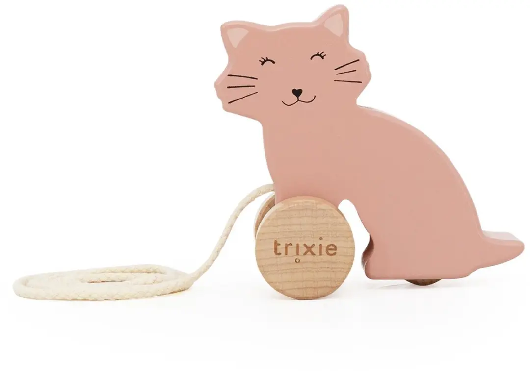 Trixie Klein Houten Trekspeeltje Mrs. Cat