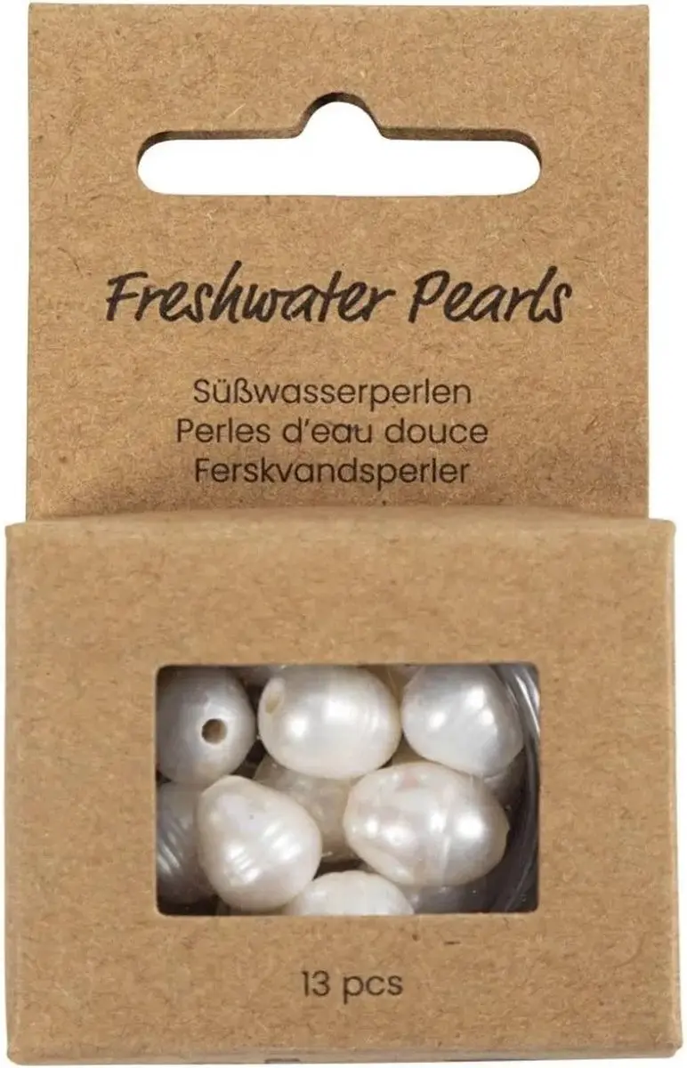 CC Freshwater Pearls, dia. 9-11 mm, hole size 2 mm, Perforated lengthwise, mothe