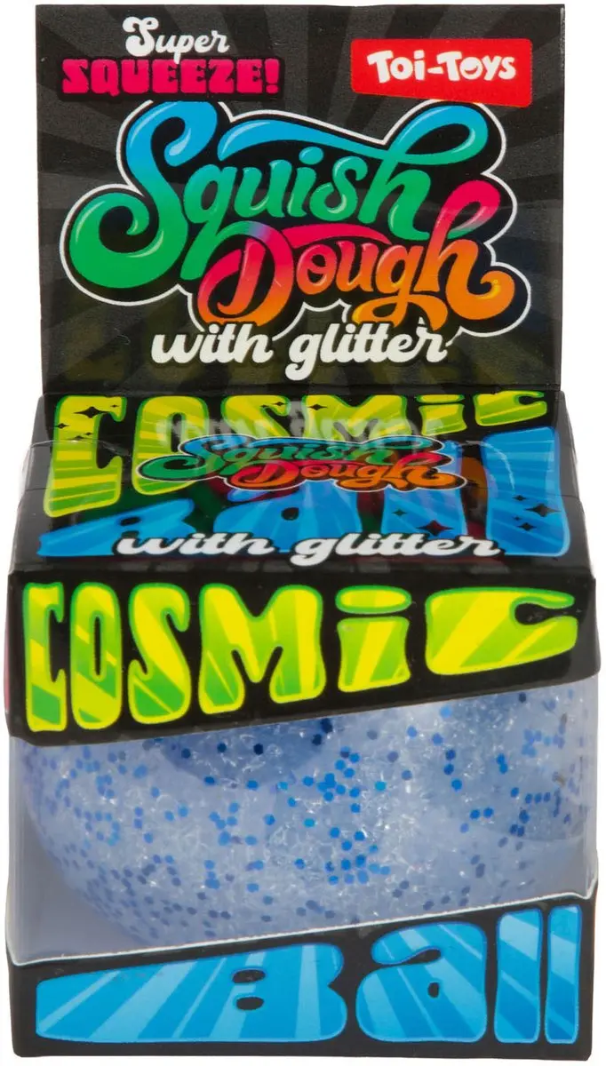 Squishdough Knijpbal Frosty Gevuld met Sneeuw, 6cm