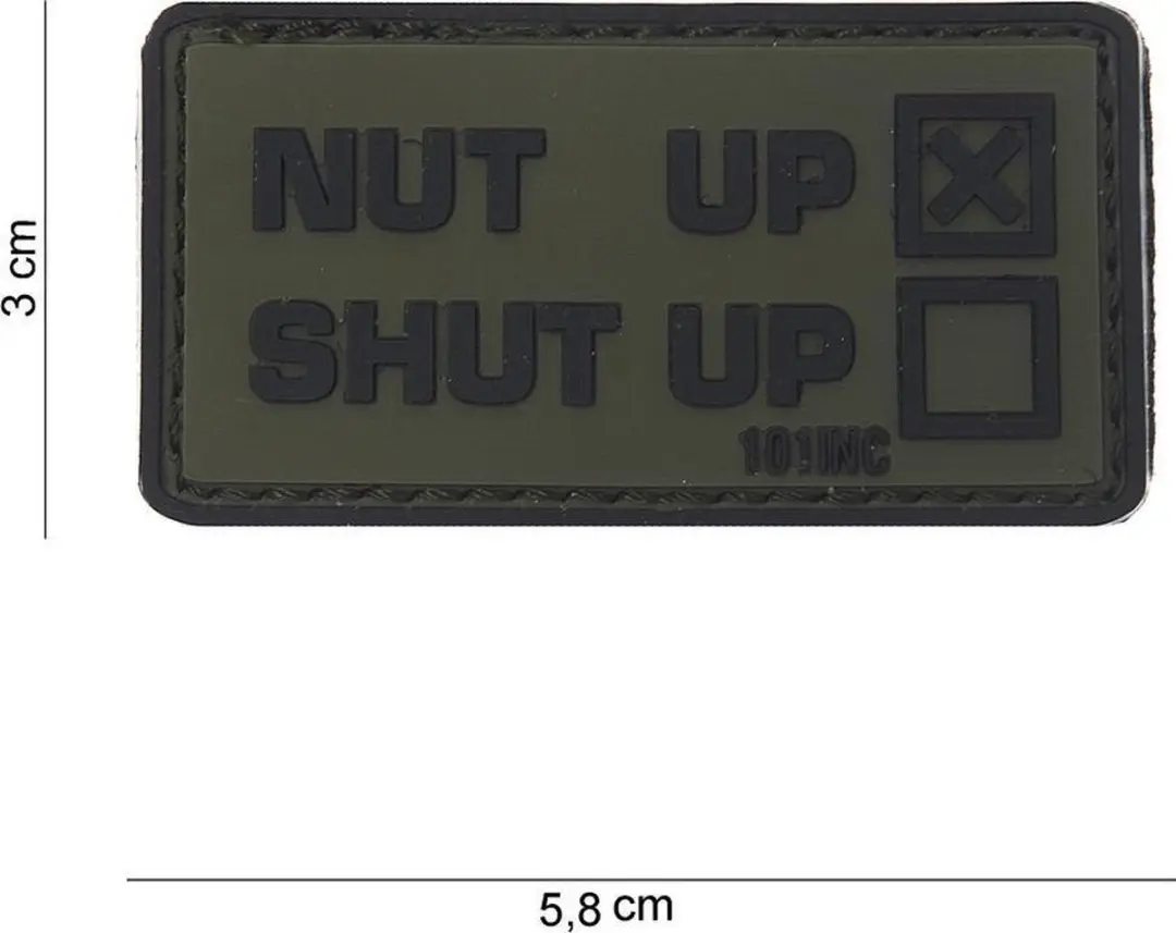 Embleem 3D PVC Nut Up groen