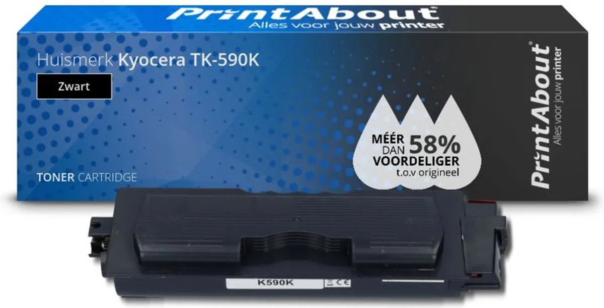 PrintAbout Kyocera TK-590K Toner Zwart
