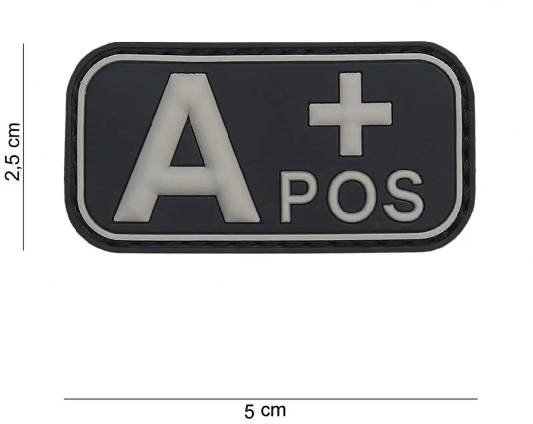 Embleem 3D PVC $-) groen