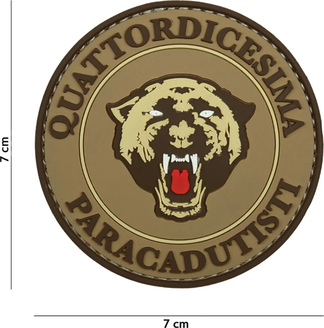 Embleem 3D PVC Paracadutisti coyote