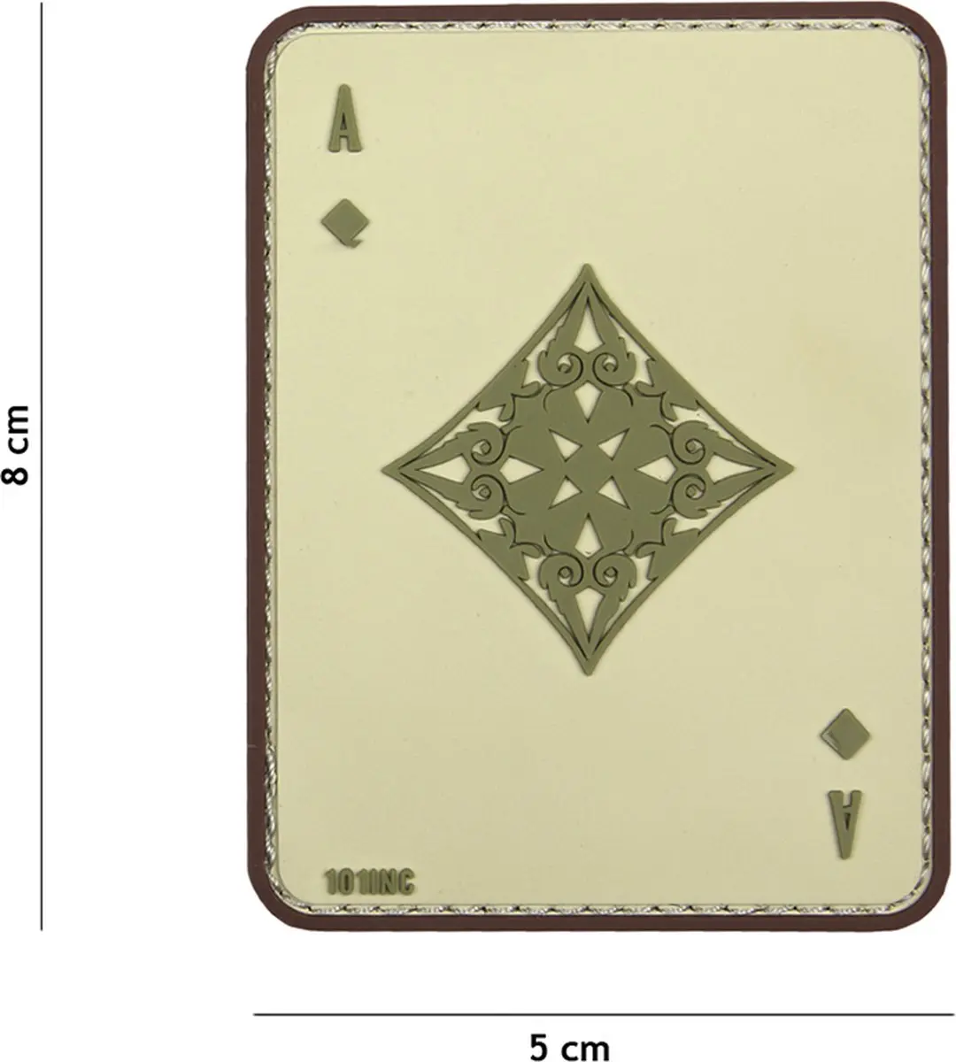 Embleem 3D PVC Ruiten aas coyote