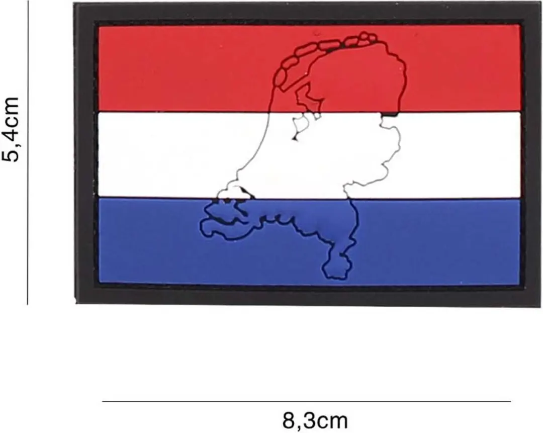 Embleem 3D PVC Nederland met contour